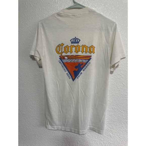 Vintage Corona Beer T-Shirt La Fogata San Antonio Graphic Tee - Picture 4 of 9
